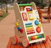 Picture of Multifunctional Children's Wooden Trolley 多功能儿童木制学步手推车